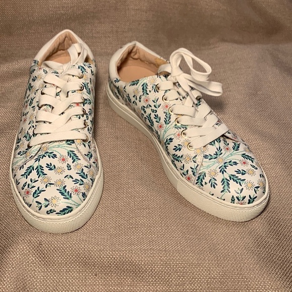 Jack Rogers Rory Leather Sneakers - Picture 1 of 9
